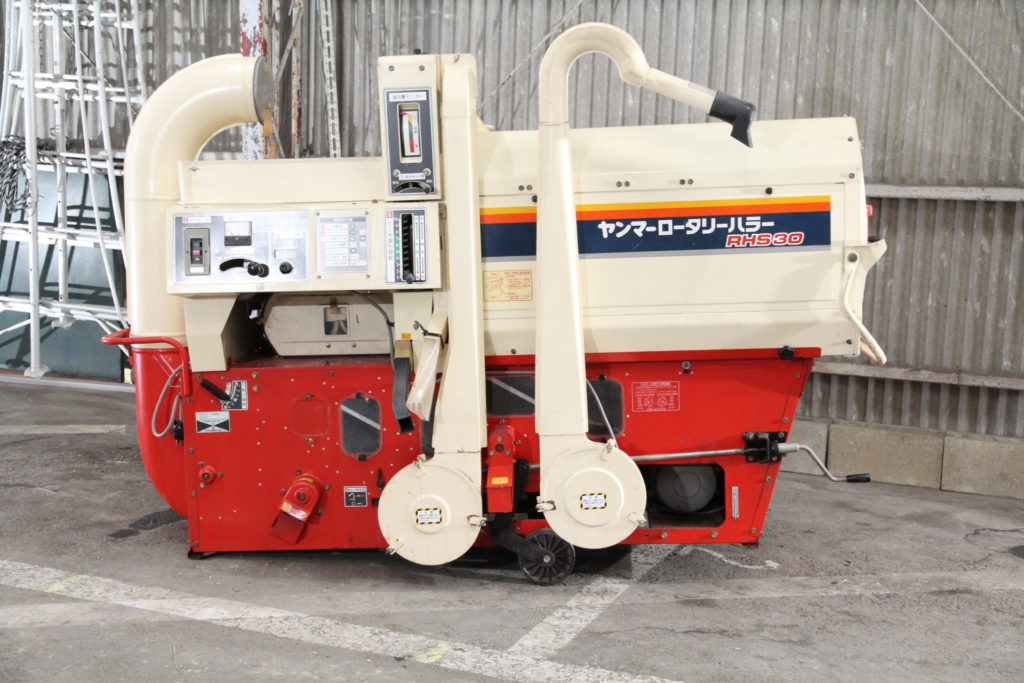 〈滋賀〉　籾摺機　ヤンマー・SH400（４インチ）　スイングハラー（揺動式）　3相200V　キレイ目・良品　昨季も問題無く使用